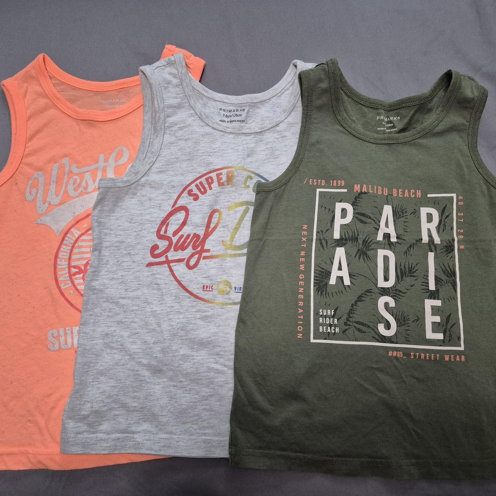 Primark Green and Gray Tank Tops Casual Summer Collection